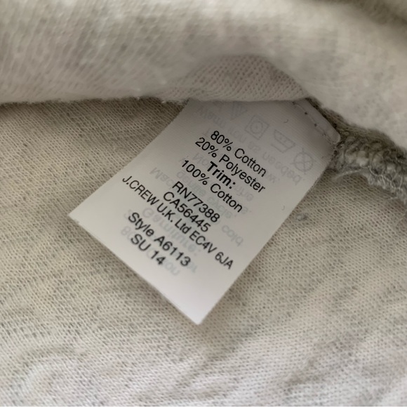 J.Crew Jacquard Back Zip Sweatshirt Small - Picture 9 of 9